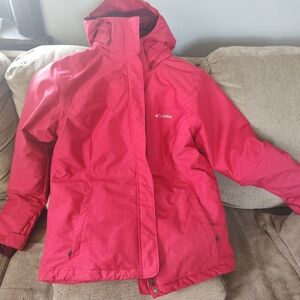 Columbia Red Hooded Jacket